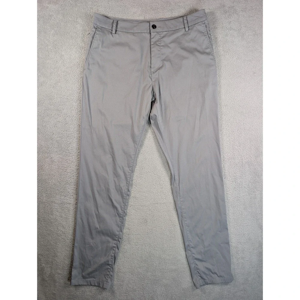 Birddogs Boomstick Mens 34x34 Grey Performance Chino Pants Cotton Blend Stretch